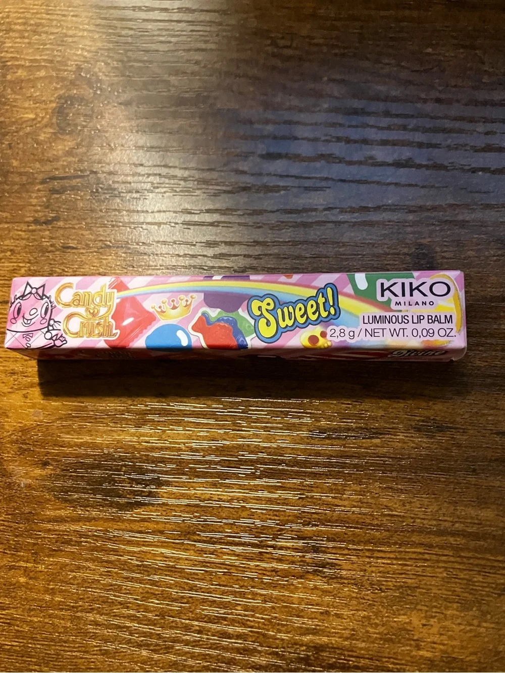 Kiko Milano x Candy Crush™ Luminous Lip  Balm 03 Rose SunDrop NWT